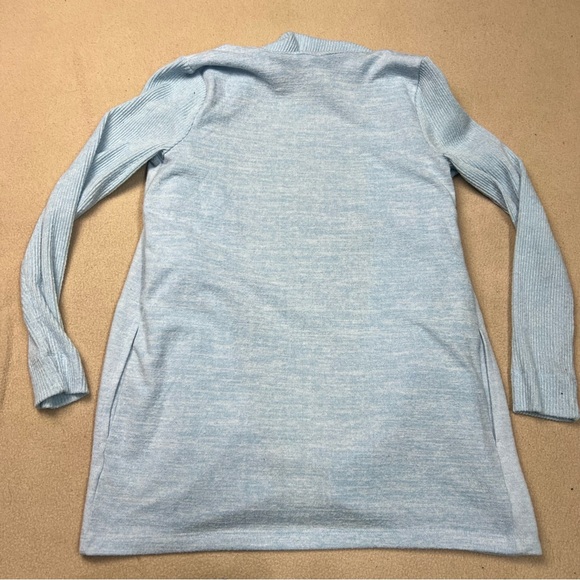 Haven Well Within Sweater Womens XS Light Blue Open Front Cardigan Pockets - Picture 8 of 8